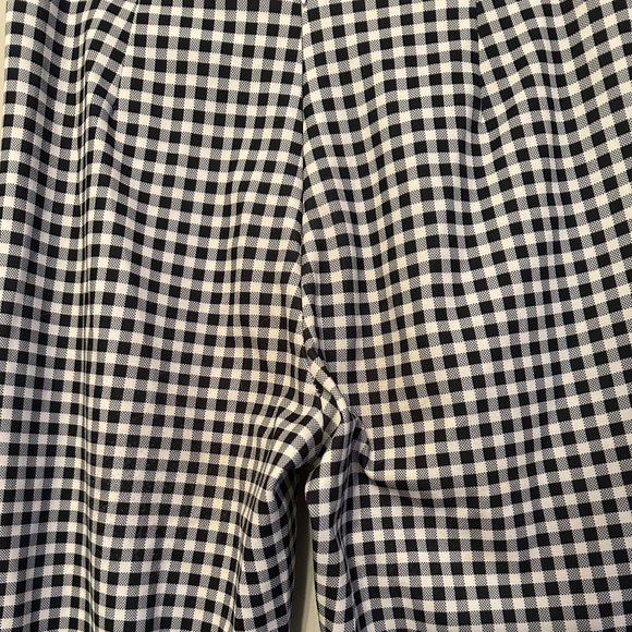 Princess Polly Women's Iggy Gingham Pants in White and Black Size 8 - Picture 9 of 16